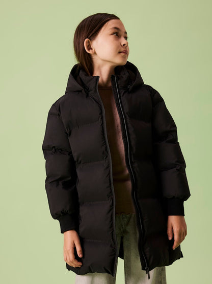 Lång Vinterjacka Täckjacka Musk Enfärgad Svart