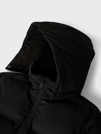 Lång Vinterjacka Täckjacka Musk Enfärgad Svart