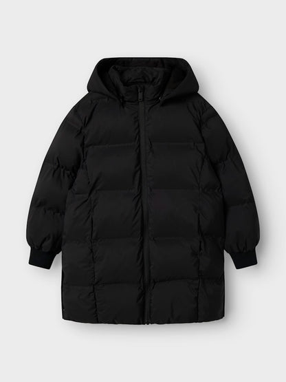 Lång Vinterjacka Täckjacka Musk Enfärgad Svart