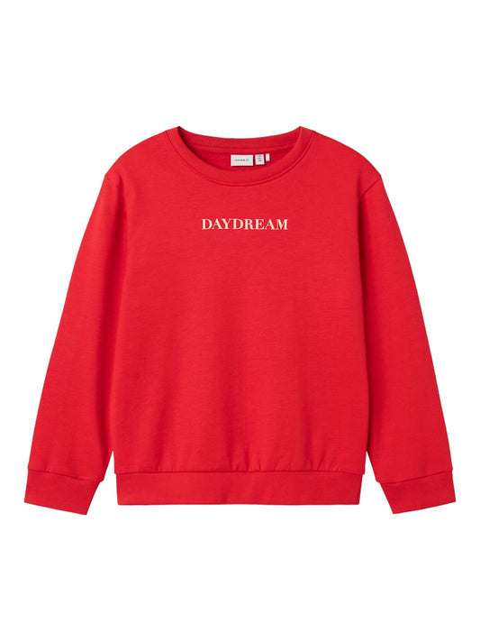 Sweattröja Noriana Daydream Enfärgad Röd