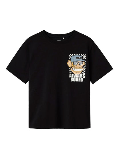 Kortärmad T-shirt Bored Ape Jase Svart
