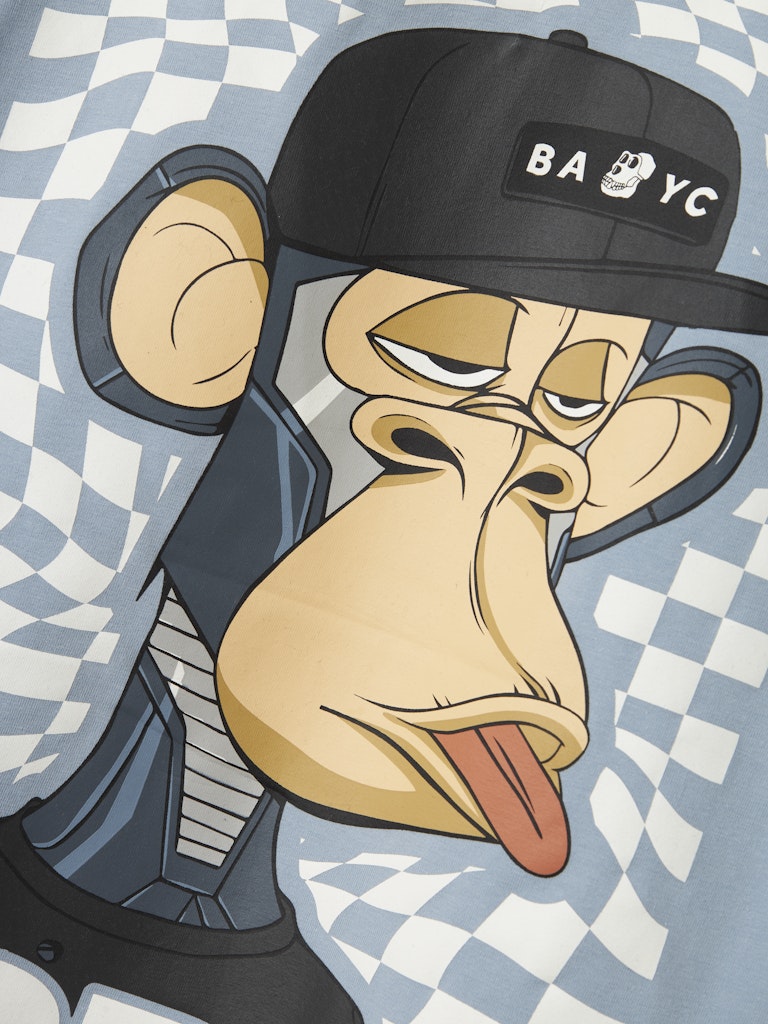 Kortärmad T-shirt Bored Ape Jase Blå