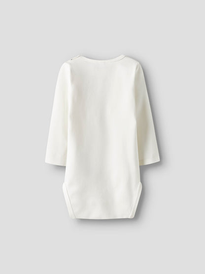 Långärmad Body Djur Lamb Vit