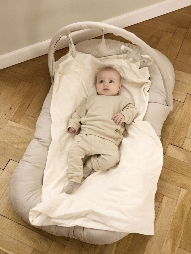 Sweattröja Loop Enfärgad Beige