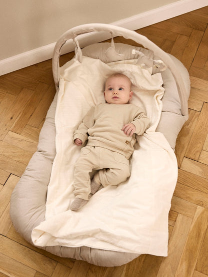 Sweattröja Loop Enfärgad Beige