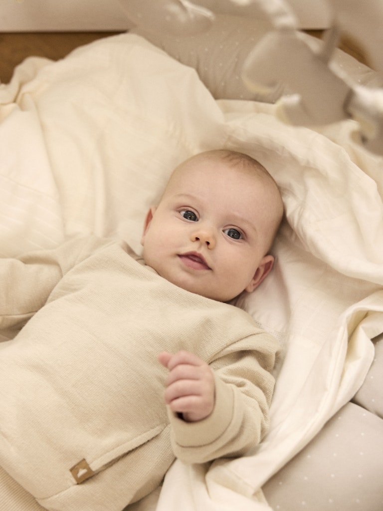 Sweattröja Loop Enfärgad Beige