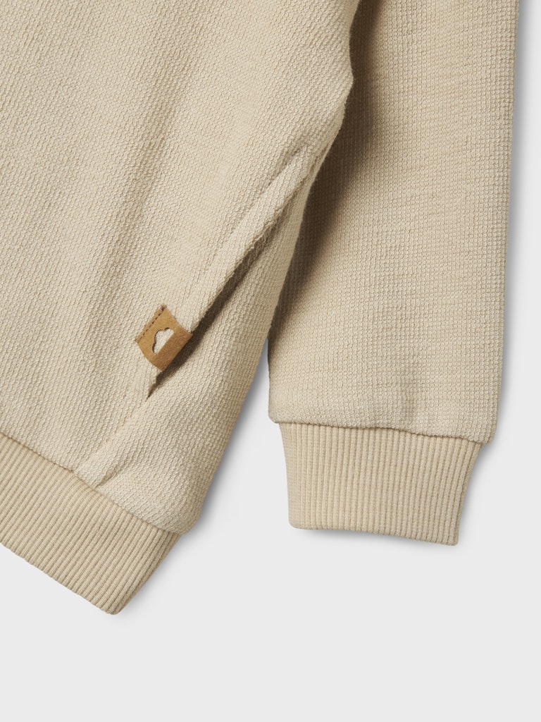 Sweattröja Loop Enfärgad Beige