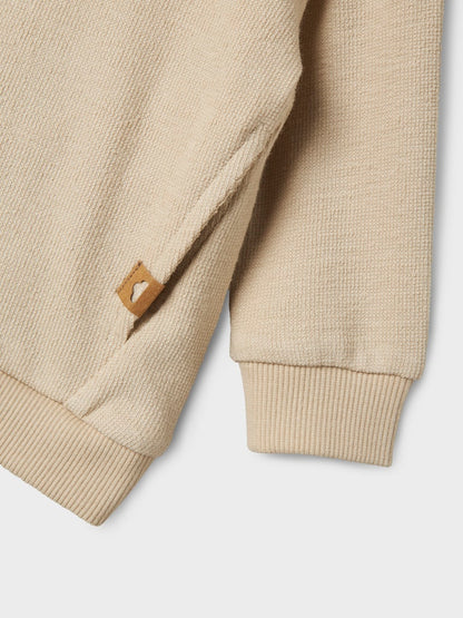 Sweattröja Loop Enfärgad Beige