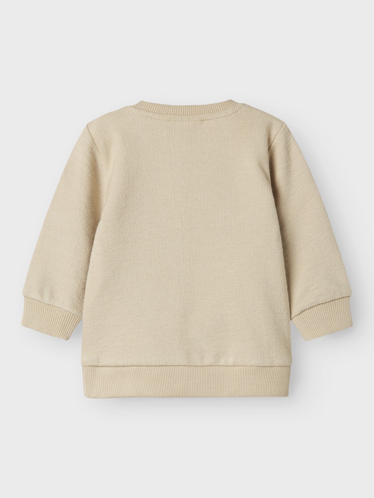 Sweattröja Loop Enfärgad Beige