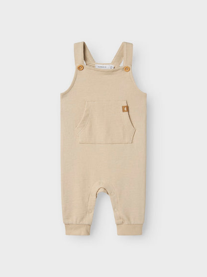 Hängselbyxa Loop Enfärgad Beige