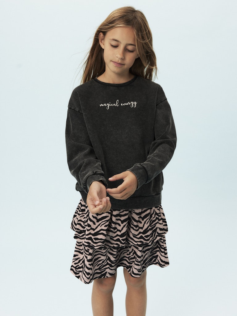 Kjol Kort Lotta Zebra Rosa/Svart