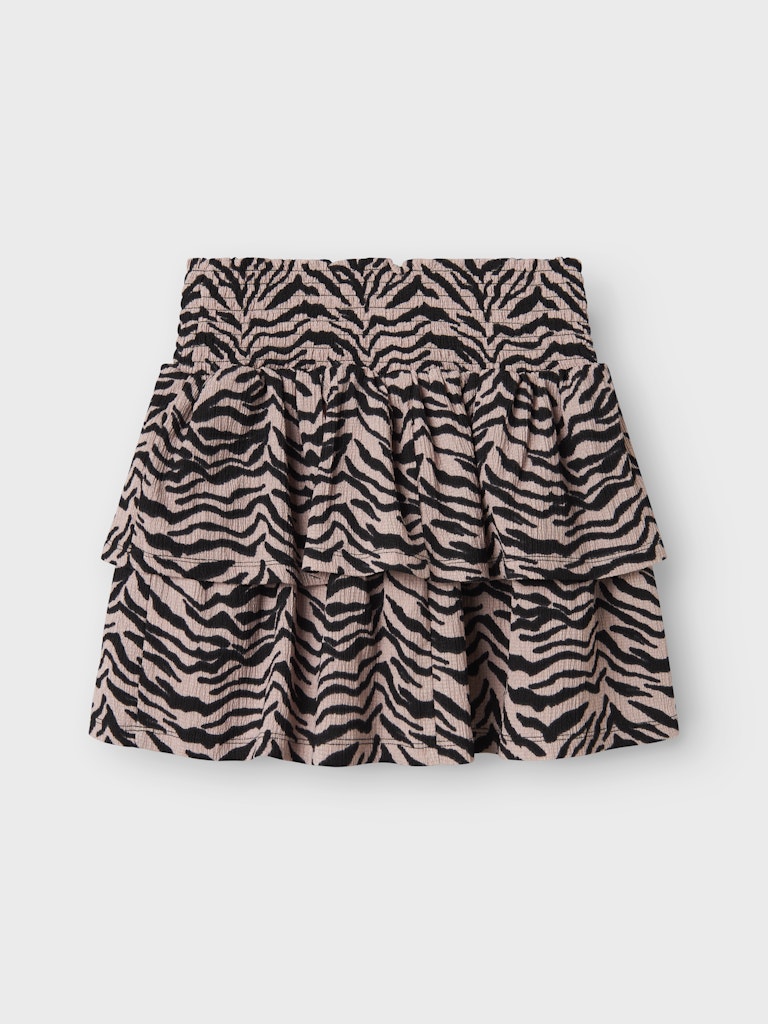 Kjol Kort Lotta Zebra Rosa/Svart