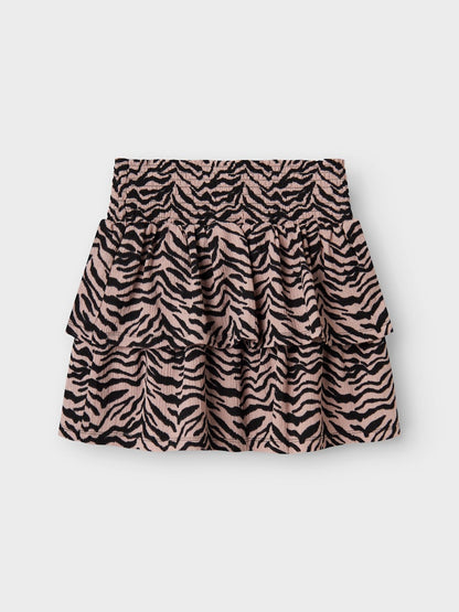 Kjol Kort Lotta Zebra Rosa/Svart