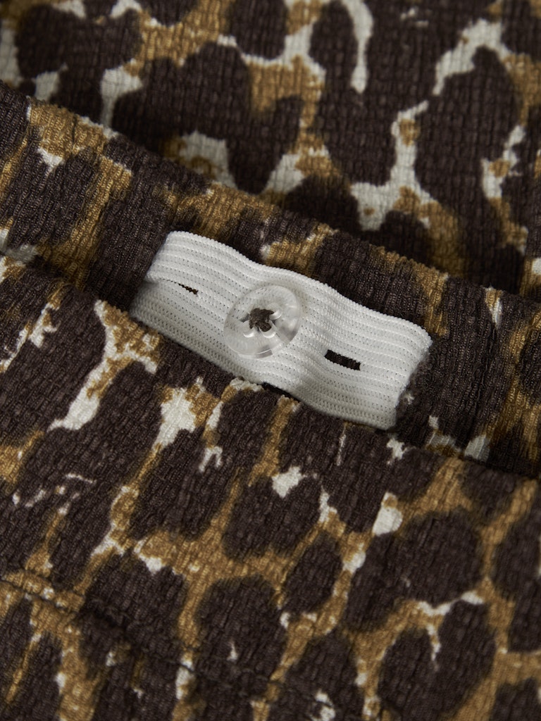 Byxa Raka Vida Lotta Leopard Beige/Svart