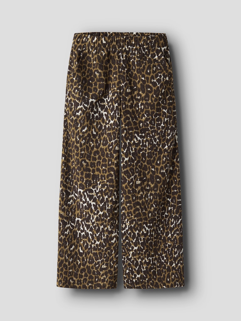 Byxa Raka Vida Lotta Leopard Beige/Svart