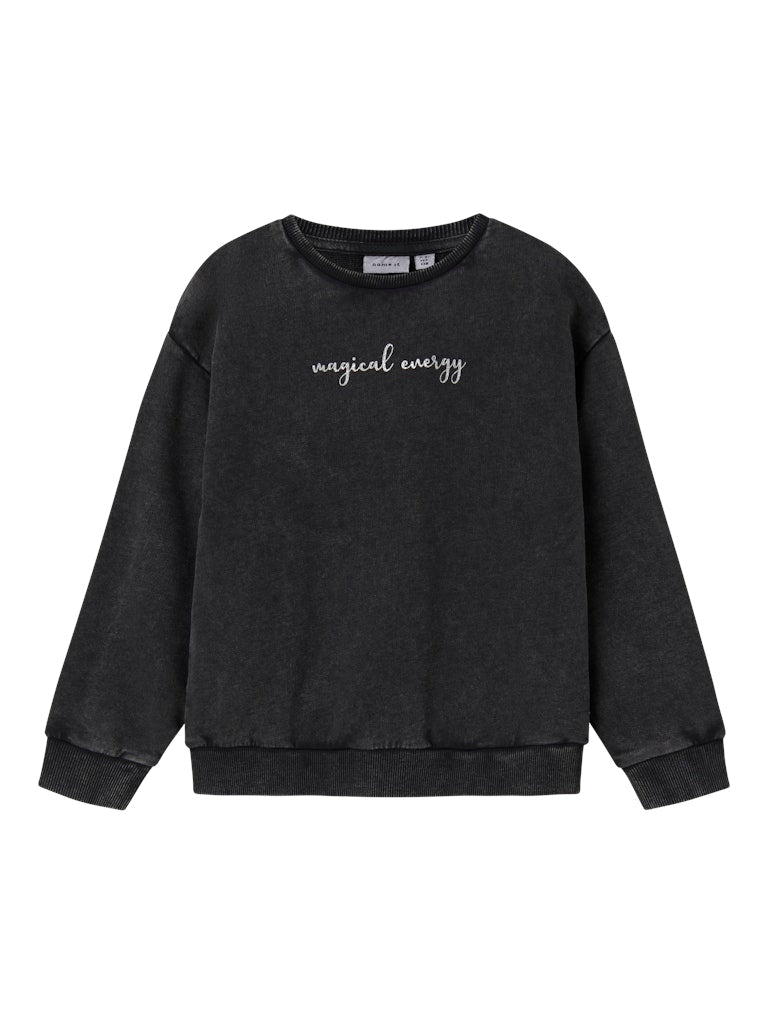 Sweattröja Liva Magical Enfärgad Svart