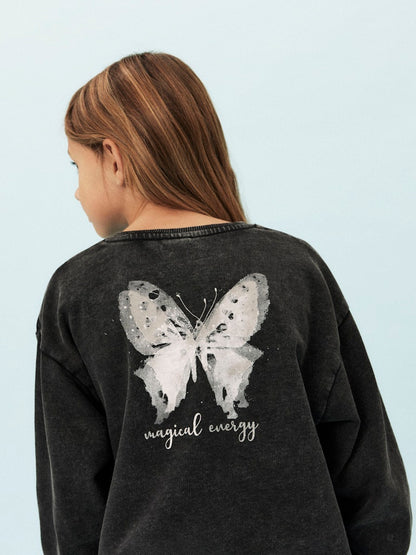 Sweattröja Liva Magical Enfärgad Svart