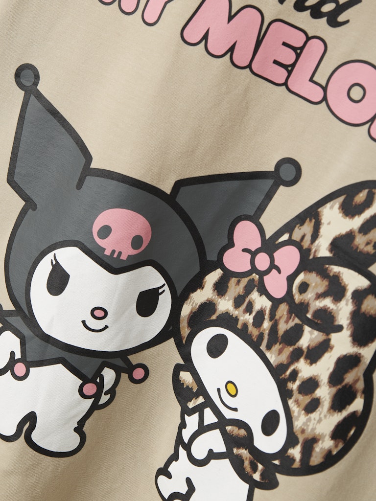Topp Kuromi Hello Kitty Kortärmad Jixara Beige