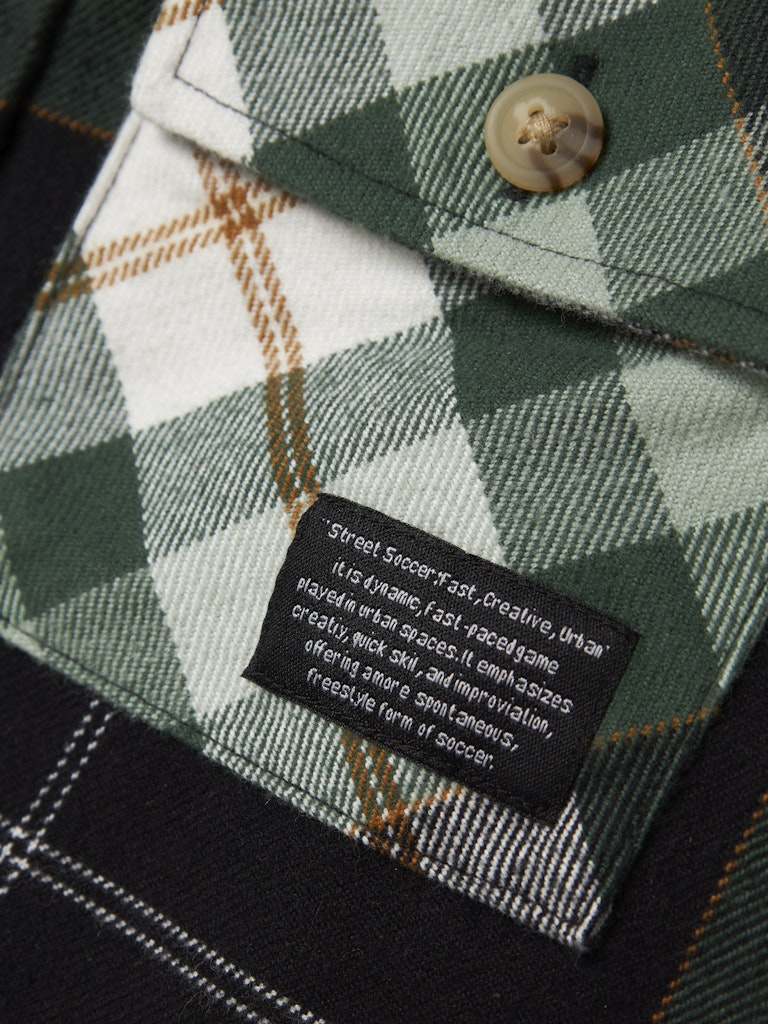 Overshirt Norris Flanell Rutig Grön