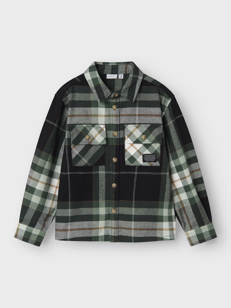 Overshirt Norris Flanell Rutig Grön
