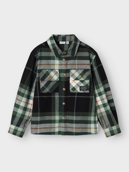 Overshirt Norris Flanell Rutig Grön