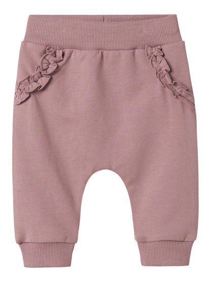 Sweatbyxa Nilda Enfärgad Rosa