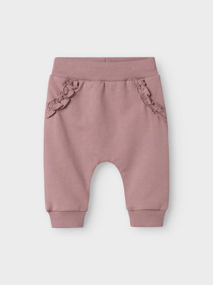 Sweatbyxa Nilda Enfärgad Rosa