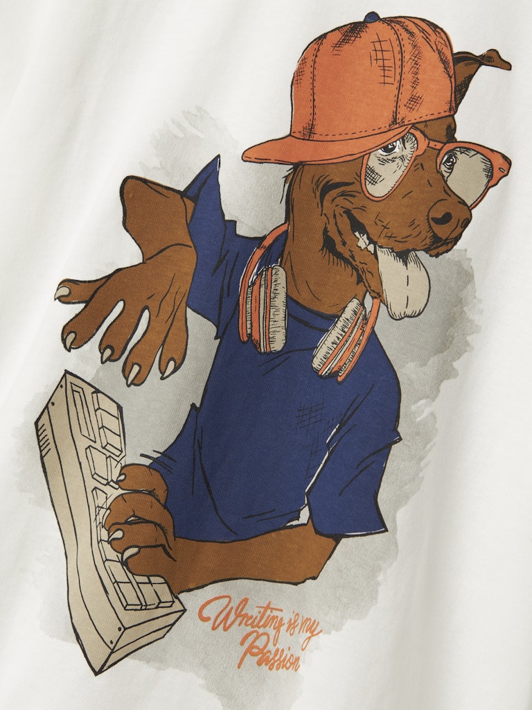 T-shirt Nova Hund Vit