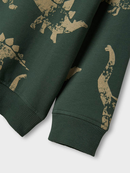 Sweattröja Dinosaurier Nilaus Grön