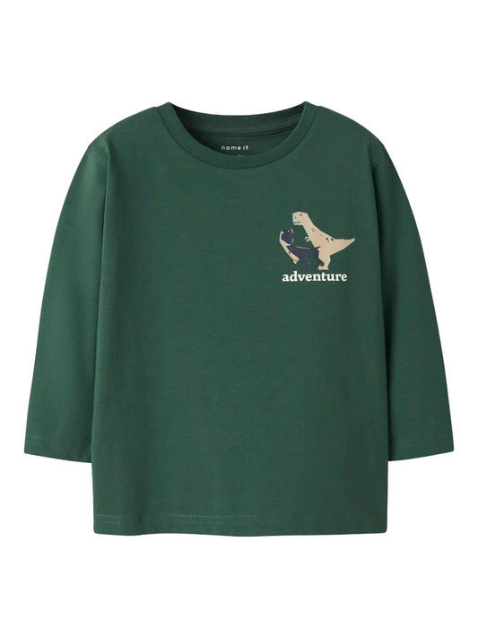 Långärmad T-shirt Dinosaurie Nathan Grön