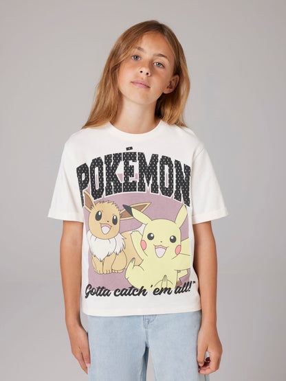 Topp Pokémon Kortärmad Suri Vit