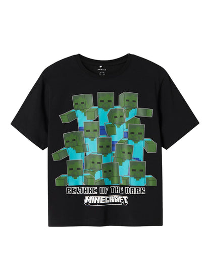 T-shirt Minecraft Sumba Kortärmad Svart