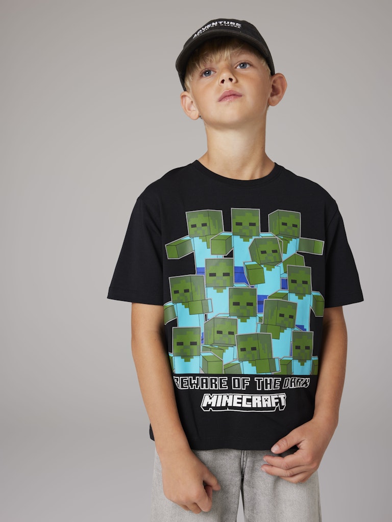 T-shirt Minecraft Sumba Kortärmad Svart