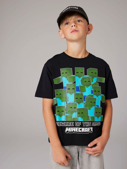 T-shirt Minecraft Sumba Kortärmad Svart