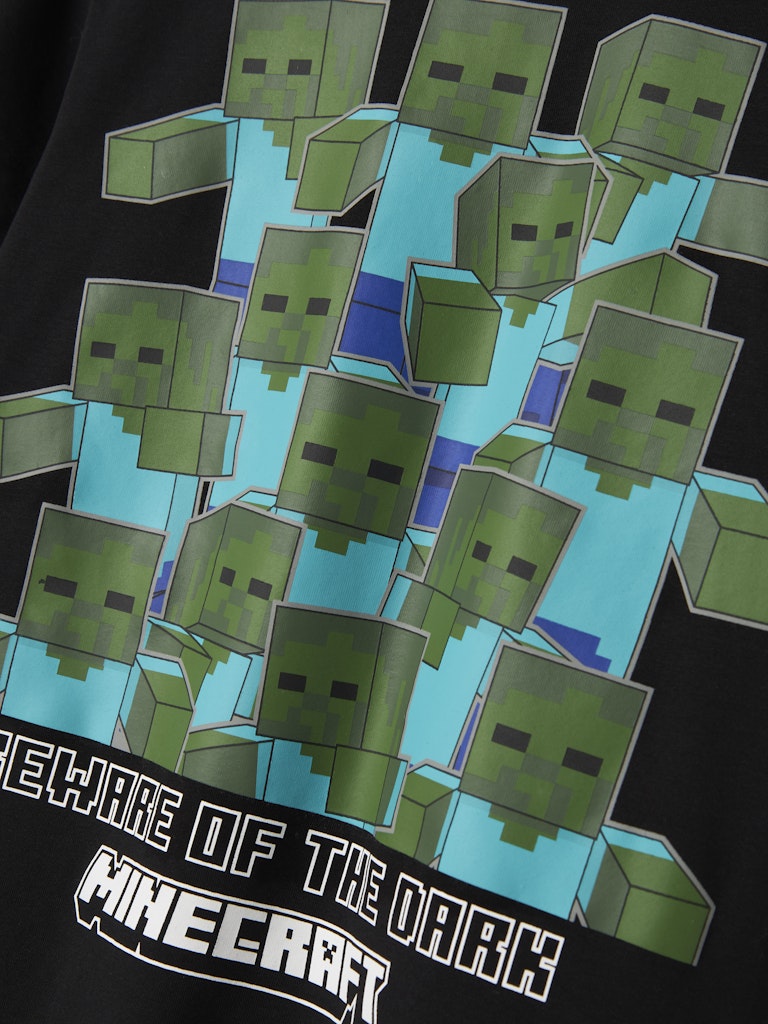 T-shirt Minecraft Sumba Kortärmad Svart