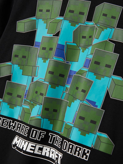 T-shirt Minecraft Sumba Kortärmad Svart