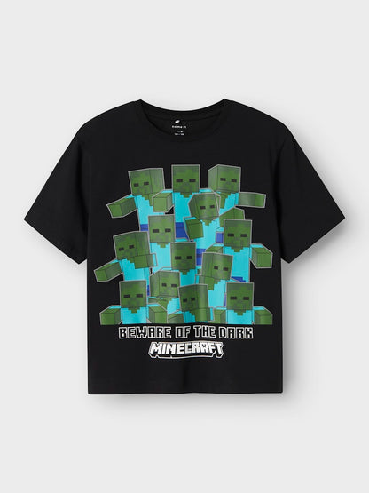 T-shirt Minecraft Sumba Kortärmad Svart