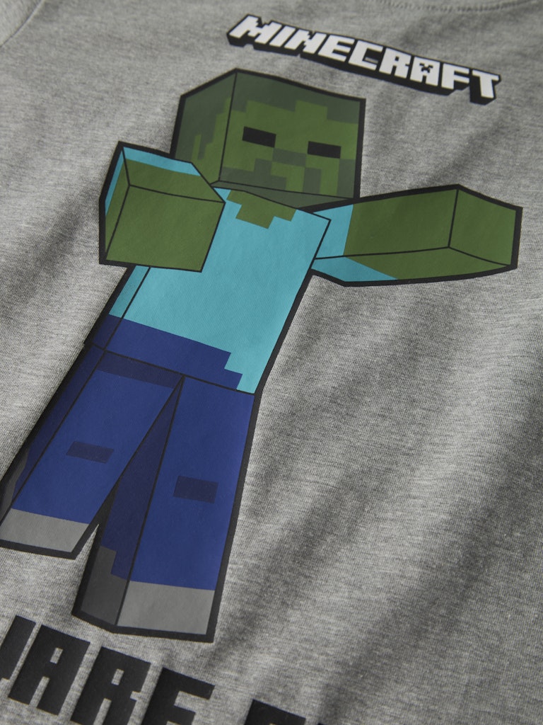 T-shirt Minecraft Sumba Kortärmad Grå