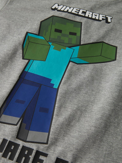 T-shirt Minecraft Sumba Kortärmad Grå