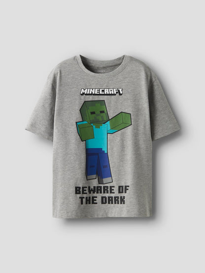 T-shirt Minecraft Sumba Kortärmad Grå