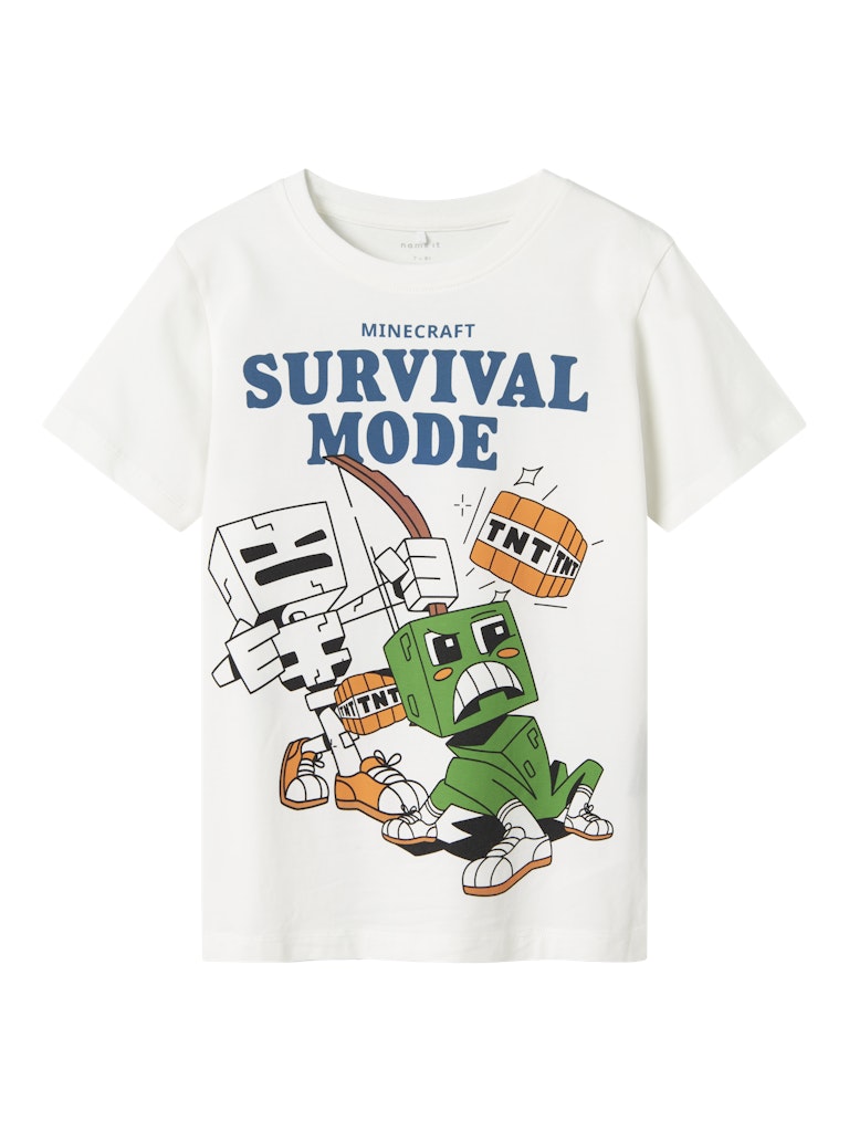 T-shirt Minecraft Saba Kortärmad Vit