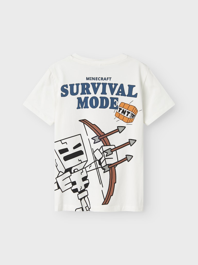 T-shirt Minecraft Saba Kortärmad Vit