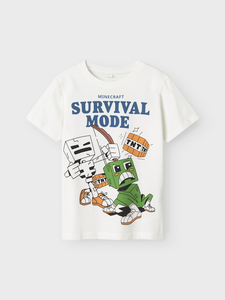 T-shirt Minecraft Saba Kortärmad Vit