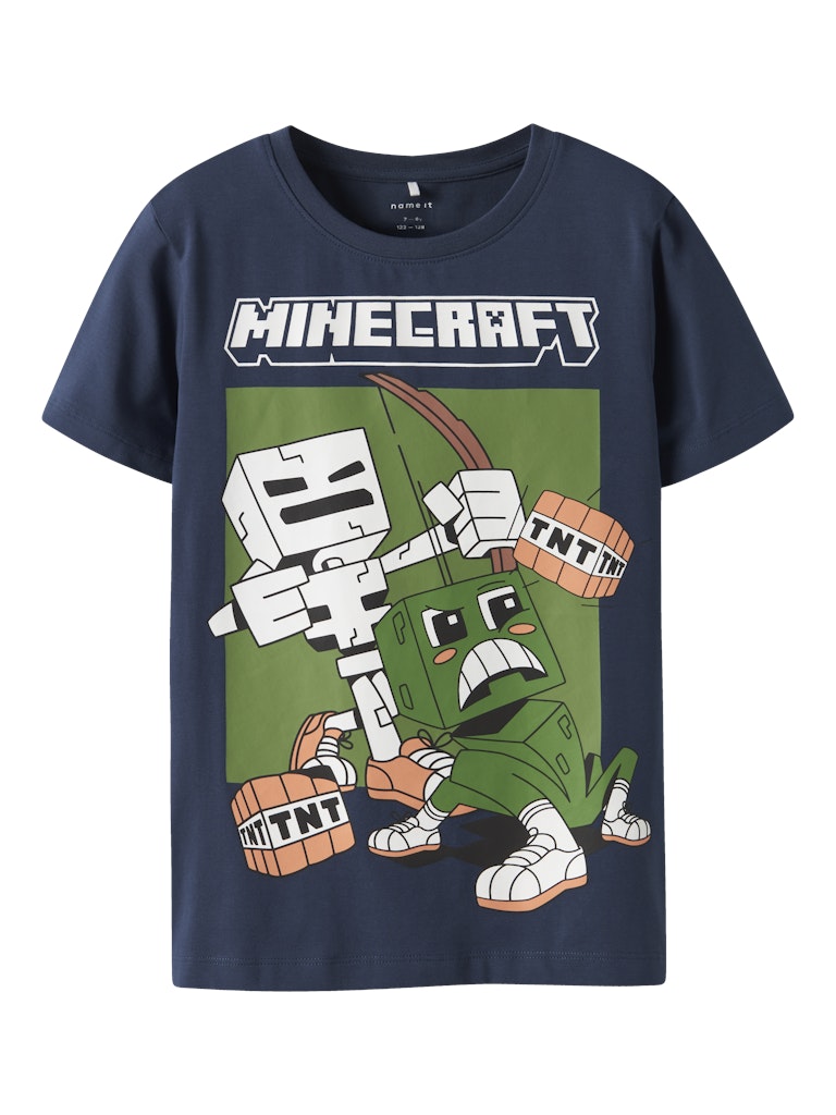 T-shirt Minecraft Saba Kortärmad Blå