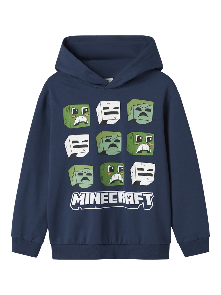 Hoodie Minecraft Saag Blå