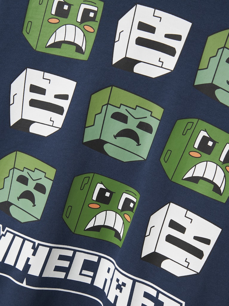 Hoodie Minecraft Saag Blå