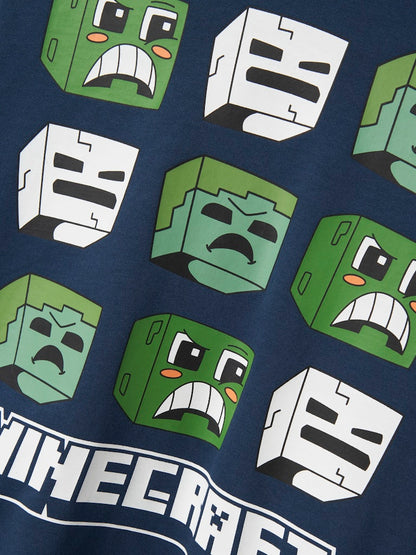 Hoodie Minecraft Saag Blå