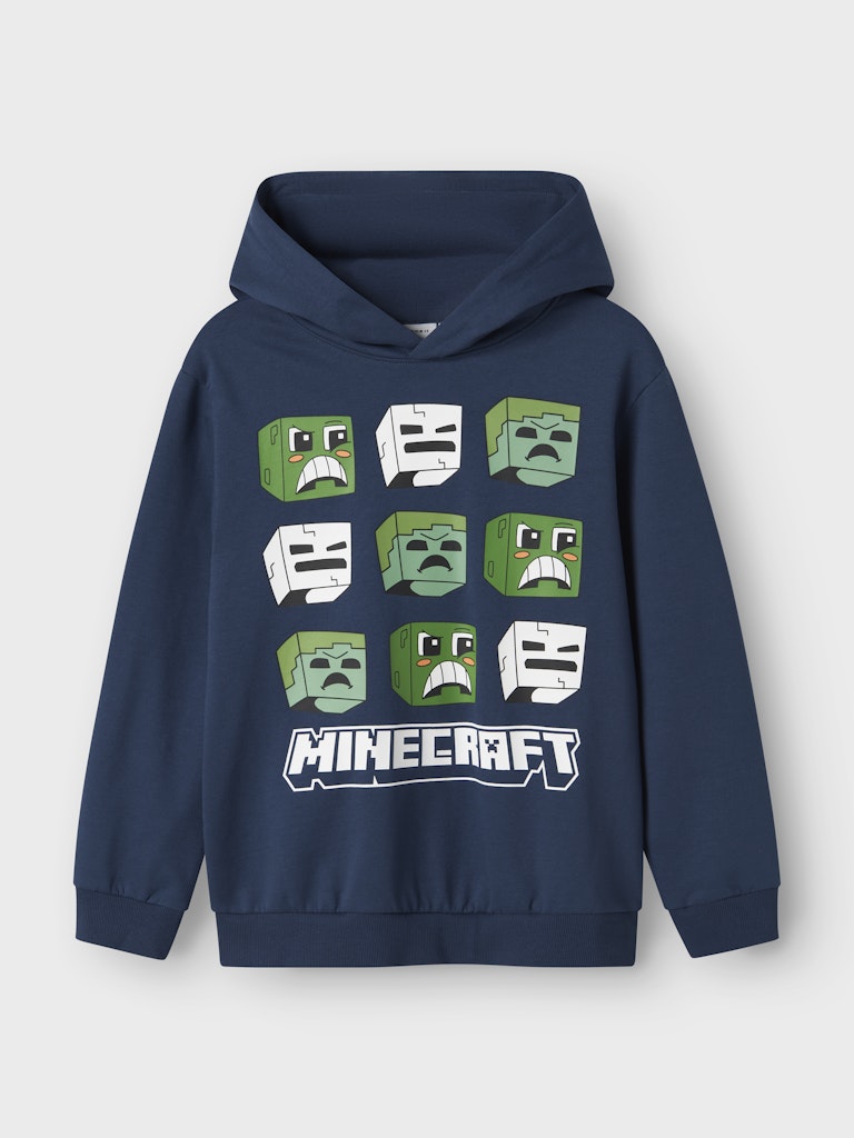Hoodie Minecraft Saag Blå