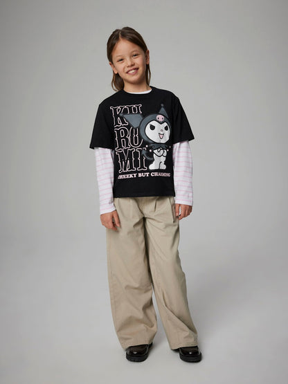 Topp Kuromi Kortärmad Akisa Svart