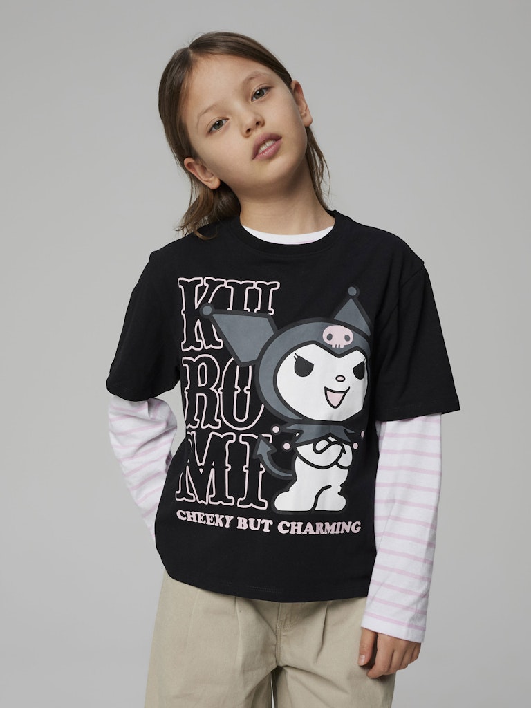 Topp Kuromi Kortärmad Akisa Svart